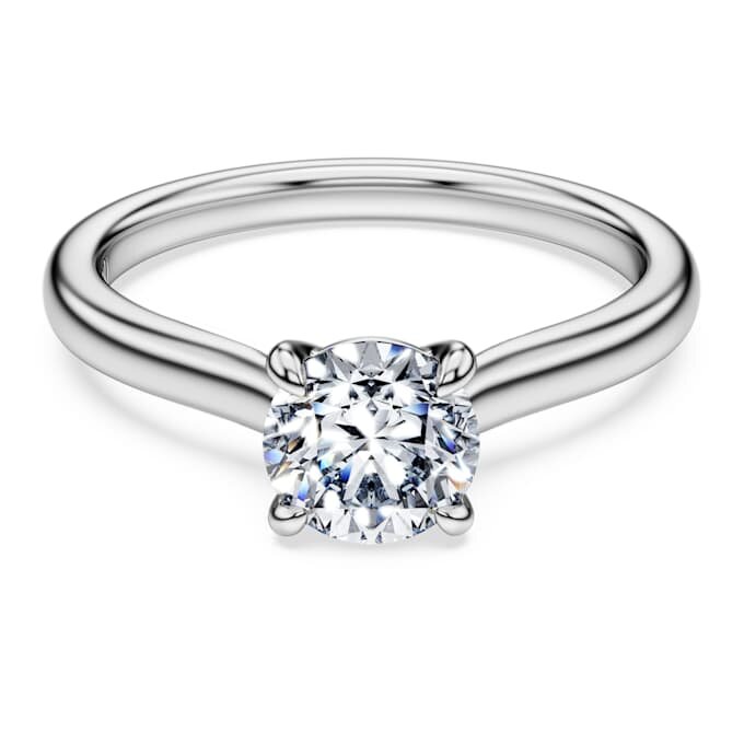 Pierścionek Eternity z diamentami wyhodowanymi w laboratorium o łącznej masie 1 karata, okrągłe, 14-karatowe białe złoto Pierścionek Eternity z diamentami wyhodowanymi w laboratorium o łącznej masie 1 karata, okrągłe, 14-karatowe białe złoto