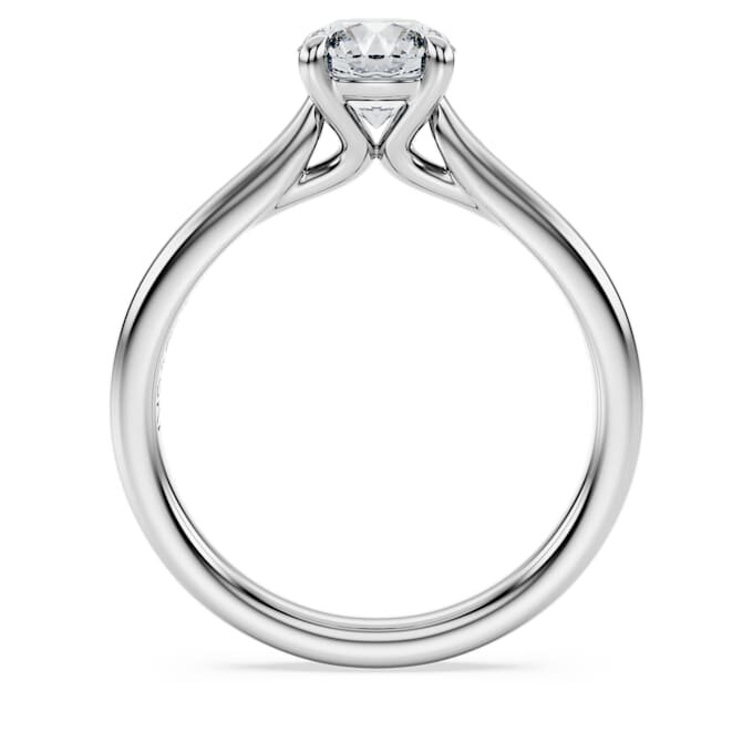Pierścionek Eternity z diamentami wyhodowanymi w laboratorium o łącznej masie 1 karata, okrągłe, 14-karatowe białe złoto Pierścionek Eternity z diamentami wyhodowanymi w laboratorium o łącznej masie 1 karata, okrągłe, 14-karatowe białe złoto