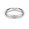 Pierścionek typu „Eternity Band” z diamentami wyhodowanymi w laboratorium o łącznej masie 0,05 karata, o okrągłym szlifie, z 14-karatowego białego złota Pierścionek typu „Eternity Band” z diamentami wyhodowanymi w laboratorium o łącznej masie 0,05 karata, o okrągłym szlifie, z 14-karatowego białego złota