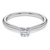 Pierścionek z brylantem „Eternity Solitaire” – diamenty wyhodowane w laboratorium o łącznej masie 0,25 karata, okrągłe, srebro próby 925 Pierścionek z brylantem „Eternity Solitaire” – diamenty wyhodowane w laboratorium o łącznej masie 0,25 karata, okrągłe, srebro próby 925
