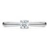 Pierścionek z brylantem „Eternity Solitaire” – diamenty wyhodowane w laboratorium o łącznej masie 0,25 karata, okrągłe, srebro próby 925 Pierścionek z brylantem „Eternity Solitaire” – diamenty wyhodowane w laboratorium o łącznej masie 0,25 karata, okrągłe, srebro próby 925