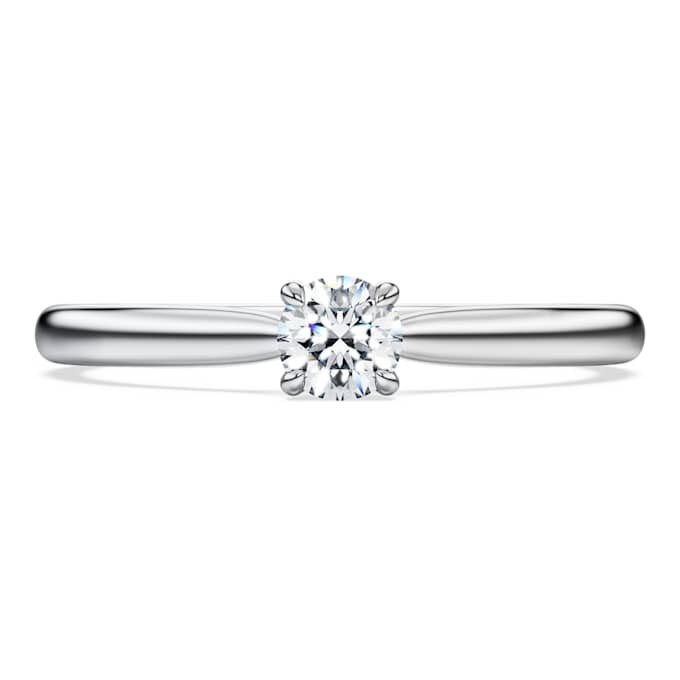 Pierścionek z brylantem „Eternity Solitaire” – diamenty wyhodowane w laboratorium o łącznej masie 0,25 karata, okrągłe, srebro próby 925 Pierścionek z brylantem „Eternity Solitaire” – diamenty wyhodowane w laboratorium o łącznej masie 0,25 karata, okrągłe, srebro próby 925