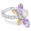 Pierścionek z motywem Ariana Grande X Swarovski – mieszane szlify, ważka, wielokolorowy, pokryty rodem Pierścionek z motywem Ariana Grande X Swarovski – mieszane szlify, ważka, wielokolorowy, pokryty rodem