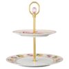 Porcelana Idyllia éTagèRe, motyw kryształowy, Lily Citron, mała, wielobarwna Porcelana Idyllia éTagèRe, motyw kryształowy, Lily Citron, mała, wielobarwna