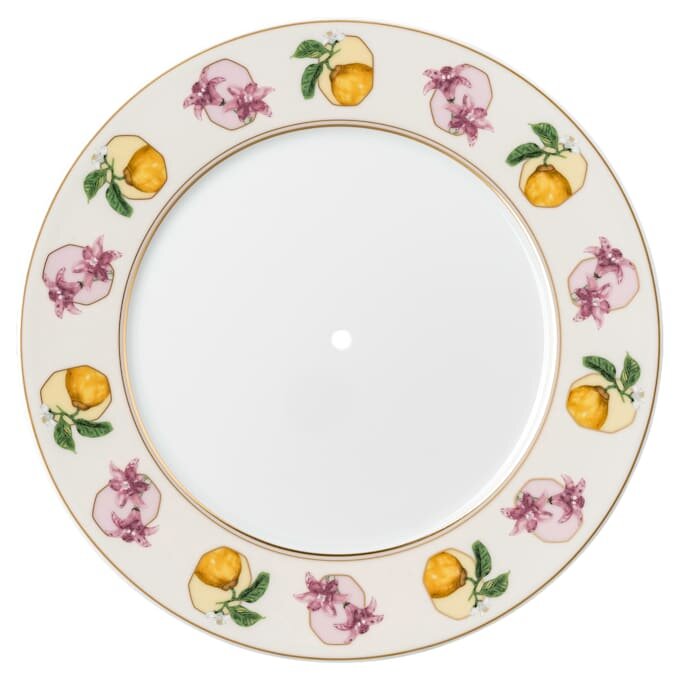 Porcelana Idyllia éTagèRe, motyw kryształowy, Lily Citron, mała, wielobarwna Porcelana Idyllia éTagèRe, motyw kryształowy, Lily Citron, mała, wielobarwna