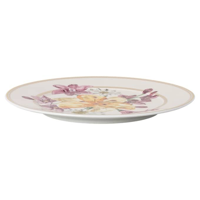 Porcelanowy talerz do chleba Idyllia, motyw kryształowy, bukiet, wielobarwny Porcelanowy talerz do chleba Idyllia, motyw kryształowy, bukiet, wielobarwny