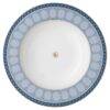 Porcelanowy talerz do zupy Signum, niebieski