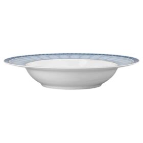 Porcelanowy talerz do zupy Signum, niebieski
