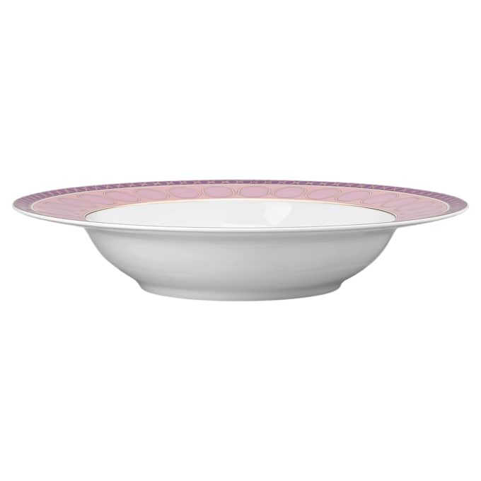 Porcelanowy talerz do zupy Signum, różowy Porcelanowy talerz do zupy Signum, różowy