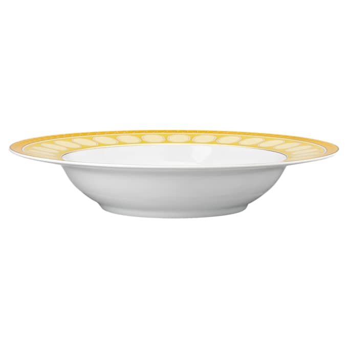 Porcelanowy talerz do zupy Signum, żółty Porcelanowy talerz do zupy Signum, żółty