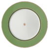 Porcelanowy talerz obiadowy Signum, zielony