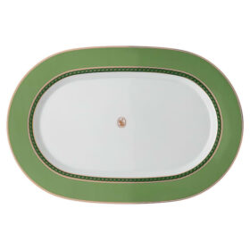 Porcelanowy talerz Signum, mały, zielony