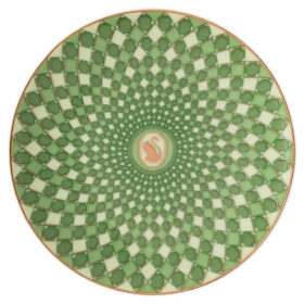 Porcelanowy talerz Signum, mały, zielony