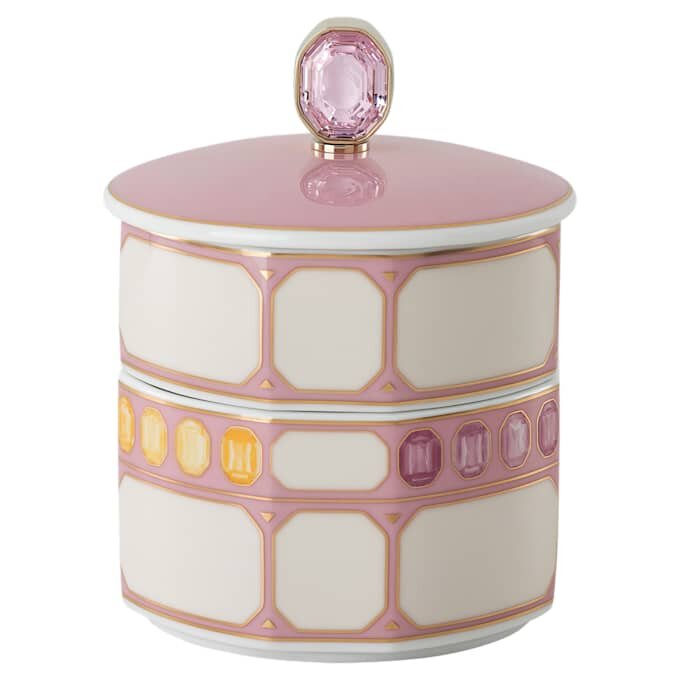 Pudełko Idyllia z porcelany, różowe Pudełko Idyllia z porcelany, różowe