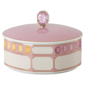Pudełko Idyllia z porcelany, różowe