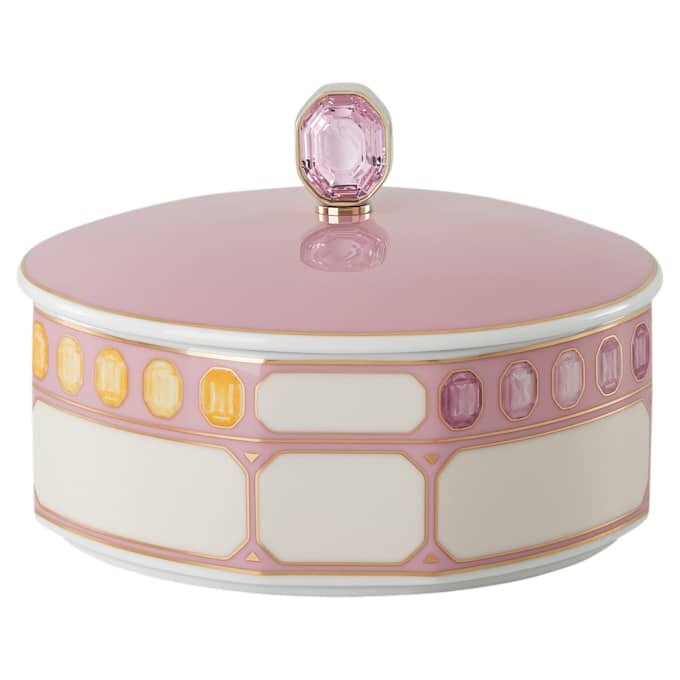 Pudełko Idyllia z porcelany, różowe Pudełko Idyllia z porcelany, różowe