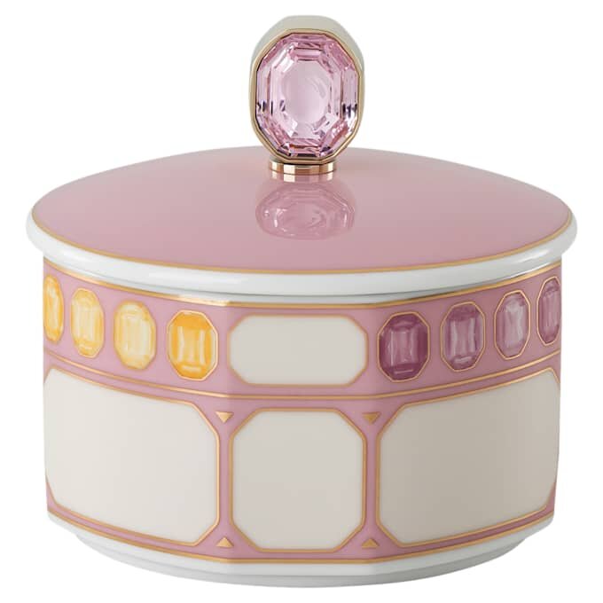 Pudełko Idyllia z porcelany, różowe Pudełko Idyllia z porcelany, różowe