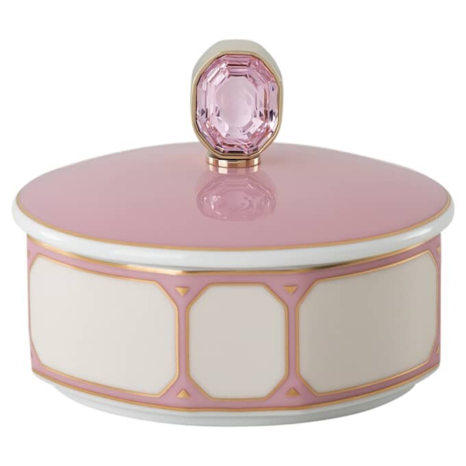 Pudełko Idyllia z porcelany, różowe Pudełko Idyllia z porcelany, różowe
