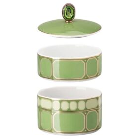 Pudełko Signum z porcelany, małe, zielone