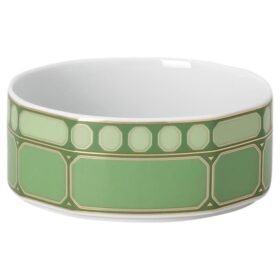 Pudełko Signum z porcelany, zielone