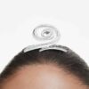 Spinka do włosów Ariana Grande X Swarovski, szlif bagietkowy, biała, pokryta rodem