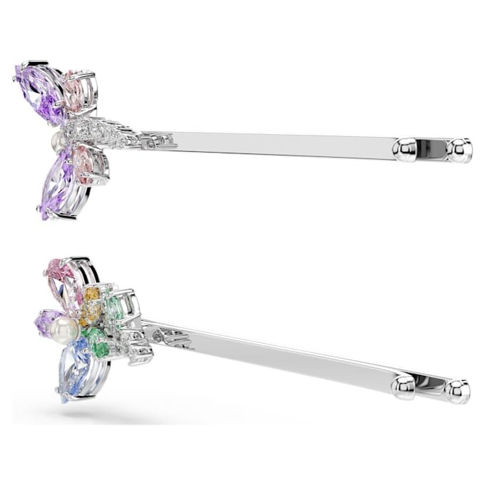 Spinka do włosów Ariana Grande X Swarovski z różnorodnymi elementami, ważka, kwiat, wielokolorowa, pokryta rodem Spinka do włosów Ariana Grande X Swarovski z różnorodnymi elementami, ważka, kwiat, wielokolorowa, pokryta rodem