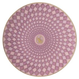 Talerz Signum z porcelany, mały, różowy