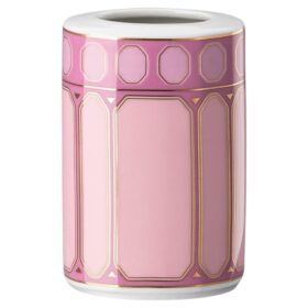 Wazon Signum z porcelany, mały, różowy