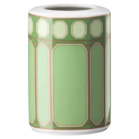 Wazon Signum z porcelany, mały, zielony