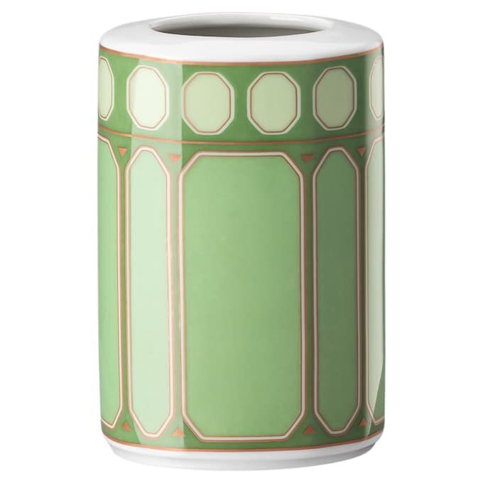 Wazon Signum z porcelany, mały, zielony Wazon Signum z porcelany, mały, zielony