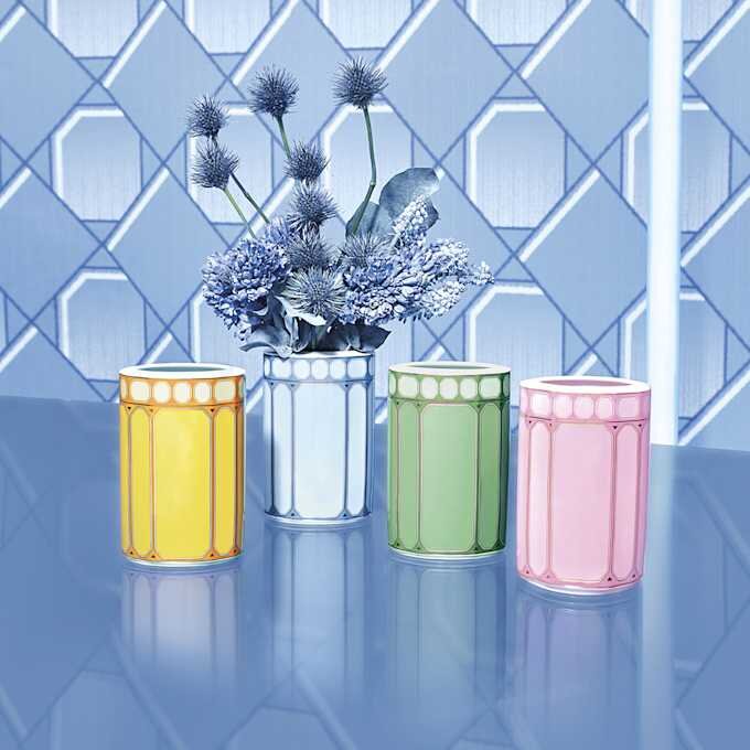 Wazon Signum z porcelany, średni, niebieski Wazon Signum z porcelany, średni, niebieski