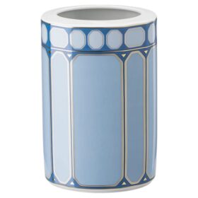 Wazon Signum z porcelany, średni, niebieski