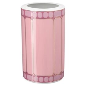 Wazon Signum z porcelany, różowy