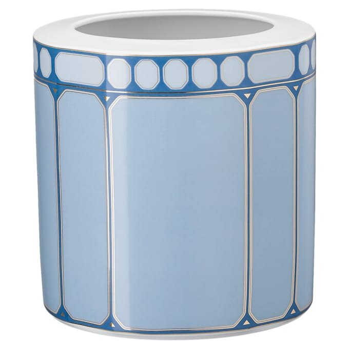 Wazon Signum z porcelany, szeroki, niebieski Wazon Signum z porcelany, szeroki, niebieski