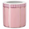 Wazon Signum z porcelany, szeroki, różowy Wazon Signum z porcelany, szeroki, różowy