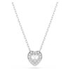 Wisiorek Ariana Grande X Swarovski z kryształami o zróżnicowanych szlifach, w kształcie serca, biały, pokryty rodem Wisiorek Ariana Grande X Swarovski z kryształami o zróżnicowanych szlifach, w kształcie serca, biały, pokryty rodem
