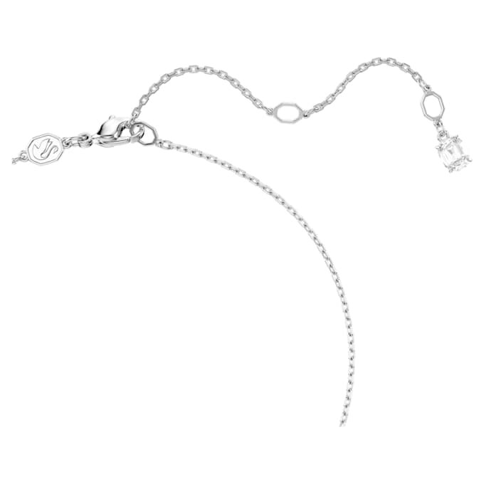 Wisiorek Ariana Grande X Swarovski z kryształami o zróżnicowanych szlifach, w kształcie serca, biały, pokryty rodem Wisiorek Ariana Grande X Swarovski z kryształami o zróżnicowanych szlifach, w kształcie serca, biały, pokryty rodem