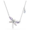 Wisiorek Ariana Grande X Swarovski z różnymi szlifami, w kształcie ważki, wielokolorowy, pokryty rodem Wisiorek Ariana Grande X Swarovski z różnymi szlifami, w kształcie ważki, wielokolorowy, pokryty rodem