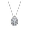 Wisiorek „Eternity Halo Solitaire” z diamentami wyhodowanymi w laboratorium o łącznej masie 1 Ct, w kształcie gruszki, z 14-karatowego białego złota Wisiorek „Eternity Halo Solitaire” z diamentami wyhodowanymi w laboratorium o łącznej masie 1 Ct, w kształcie gruszki, z 14-karatowego białego złota