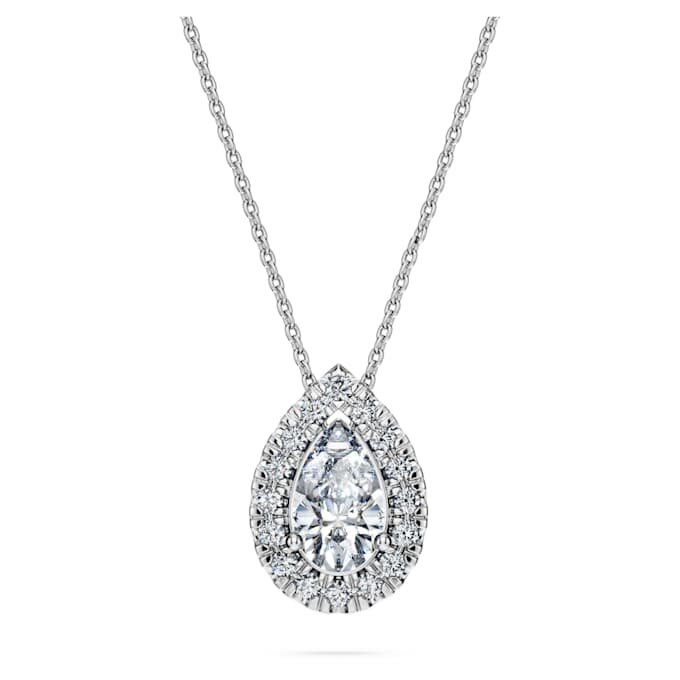Wisiorek „Eternity Halo Solitaire” z diamentami wyhodowanymi w laboratorium o łącznej masie 1 Ct, w kształcie gruszki, z 14-karatowego białego złota Wisiorek „Eternity Halo Solitaire” z diamentami wyhodowanymi w laboratorium o łącznej masie 1 Ct, w kształcie gruszki, z 14-karatowego białego złota