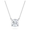 Wisiorek Eternity Solitaire z diamentami wyhodowanymi w laboratorium o łącznej masie 2 karatów, okrągłe, 14-karatowe białe złoto Wisiorek Eternity Solitaire z diamentami wyhodowanymi w laboratorium o łącznej masie 2 karatów, okrągłe, 14-karatowe białe złoto