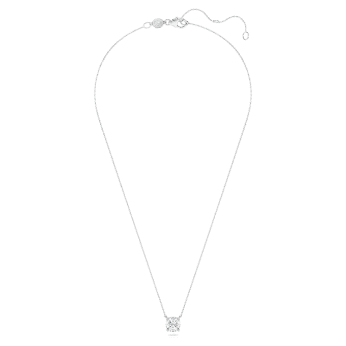 Wisiorek Eternity Solitaire z diamentami wyhodowanymi w laboratorium o łącznej masie 2 karatów, okrągłe, 14-karatowe białe złoto Wisiorek Eternity Solitaire z diamentami wyhodowanymi w laboratorium o łącznej masie 2 karatów, okrągłe, 14-karatowe białe złoto