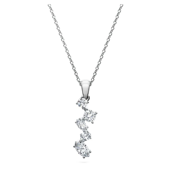 Wisiorek Galaxy z diamentami wyhodowanymi w laboratorium o łącznej masie 0,9 karata, różne kształty, 14-karatowe białe złoto Wisiorek Galaxy z diamentami wyhodowanymi w laboratorium o łącznej masie 0,9 karata, różne kształty, 14-karatowe białe złoto