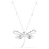 Wisiorek i broszka Ariana Grande X Swarovski z kryształową perłą, mieszane szlify, ważka, biały, pokryty rodem Wisiorek i broszka Ariana Grande X Swarovski z kryształową perłą, mieszane szlify, ważka, biały, pokryty rodem