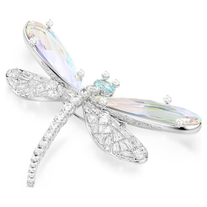 Wisiorek i broszka Ariana Grande X Swarovski z kryształową perłą, mieszane szlify, ważka, biały, pokryty rodem Wisiorek i broszka Ariana Grande X Swarovski z kryształową perłą, mieszane szlify, ważka, biały, pokryty rodem