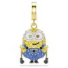 Wisiorek Minionki Bob z pavé, wielokolorowy, pokryty złotem Wisiorek Minionki Bob z pavé, wielokolorowy, pokryty złotem