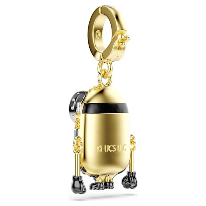Wisiorek Minionki Bob z pavé, wielokolorowy, pokryty złotem Wisiorek Minionki Bob z pavé, wielokolorowy, pokryty złotem