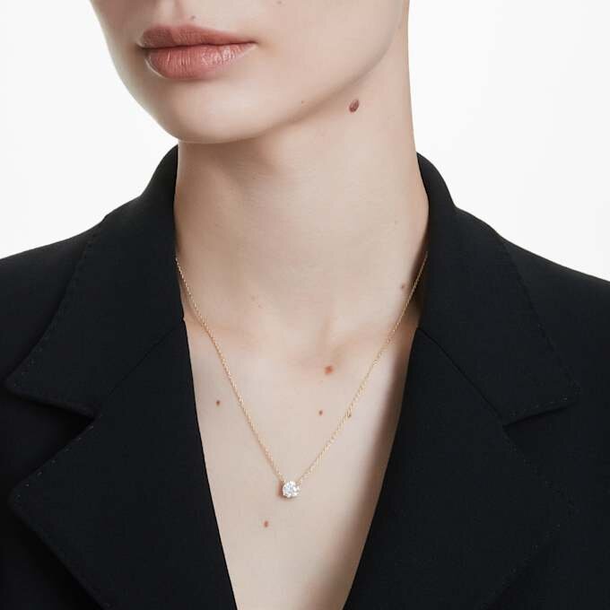 Wisiorek z brylantem „Eternity Solitaire” – diamenty wyhodowane w laboratorium, 1 karat łącznie, kształt okrągły, 14-karatowe żółte złoto Wisiorek z brylantem „Eternity Solitaire” – diamenty wyhodowane w laboratorium, 1 karat łącznie, kształt okrągły, 14-karatowe żółte złoto