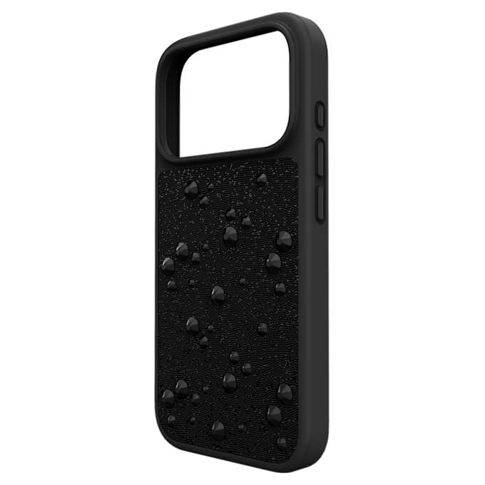 Wysokie etui na smartfon z płaskimi kryształkami, iPhone® 17 Pro, czarne Wysokie etui na smartfon z płaskimi kryształkami, iPhone® 17 Pro, czarne