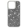 Wysokie etui na smartfon z wzorem w kropki, iPhone® 16 Pro, srebrny odcień